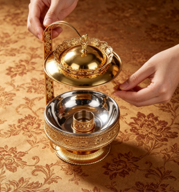 Wedding Alcohol Supply - เตาแอลกอฮอล์แบบพกพา 6 ลิตร 8 ลิตร ฝาสีทอง