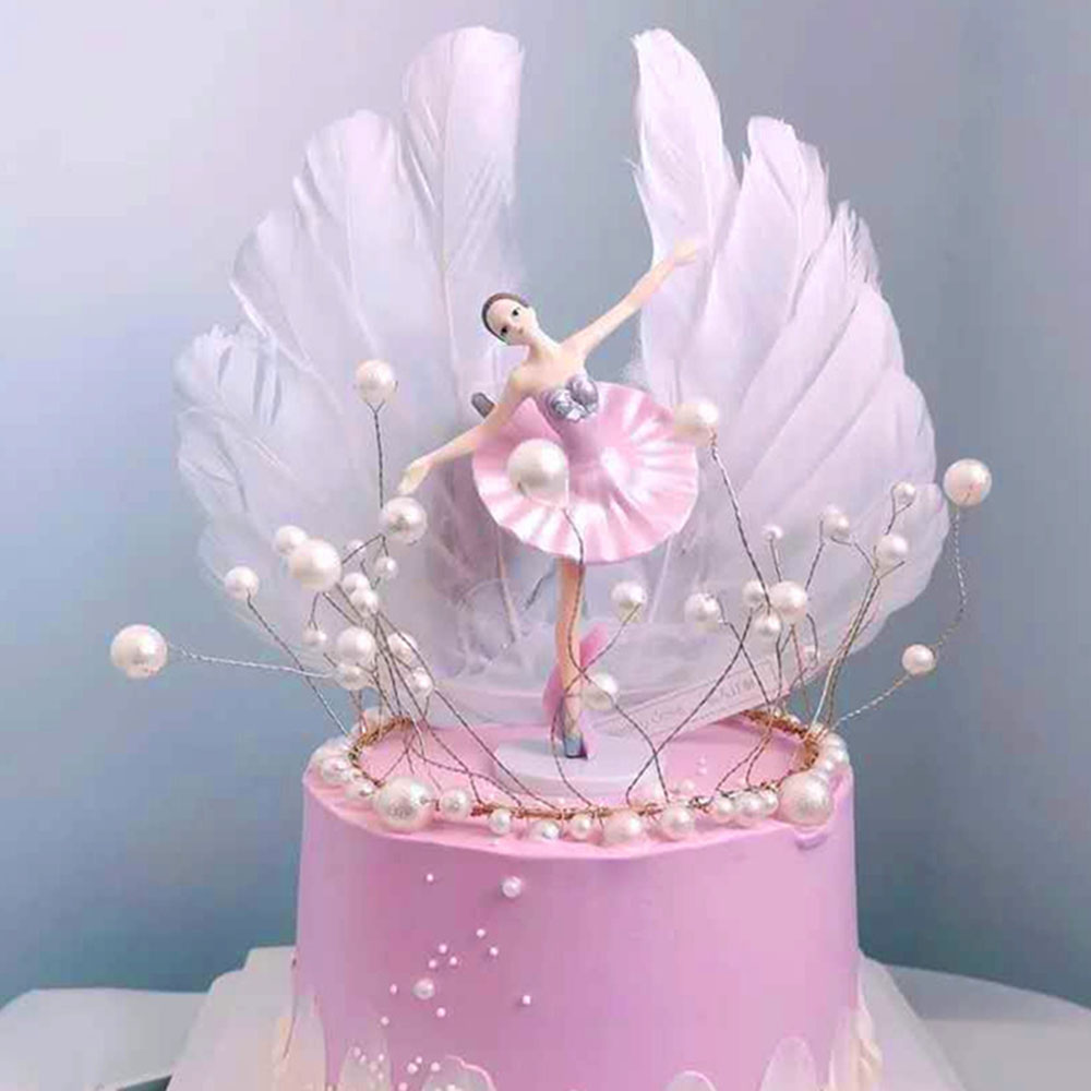 Good Supply Wedding Cake - 3 ชิ้นคุณภาพดี Ballerina ตุ๊กตาเต้นรําสาวตกแต่งเค้กสําหรับสาวเจ้าหญิงวันเกิด, งานแต่งงาน, บัลเล่ต์
