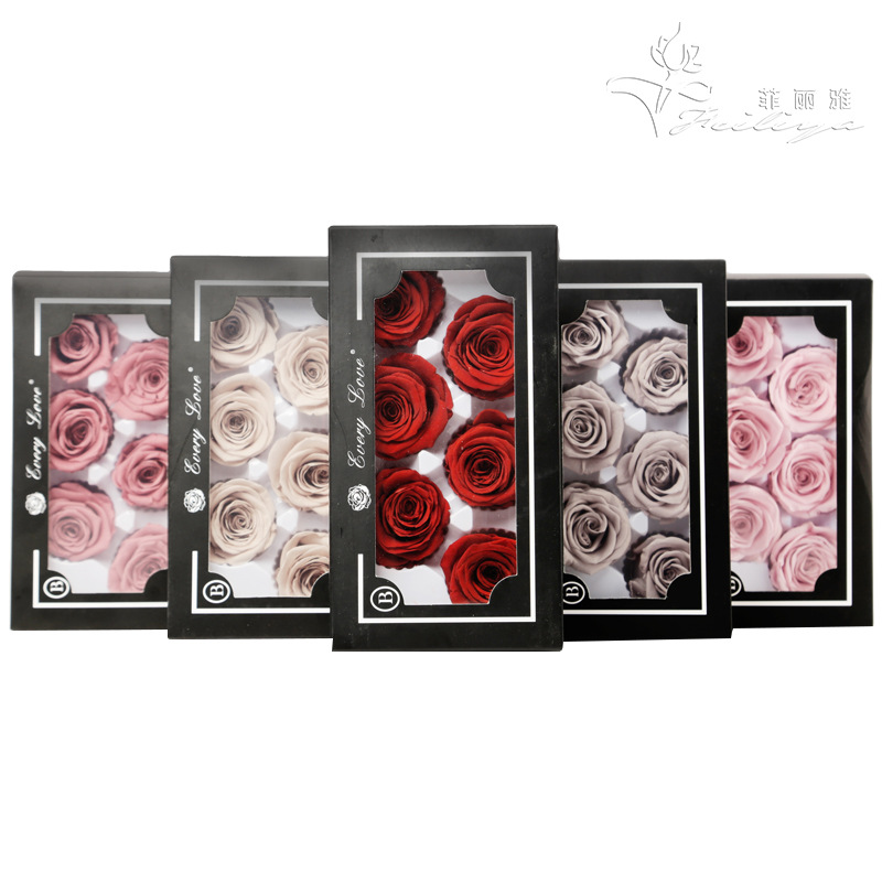 Wedding Supply Bulk - 6 ชิ้น Eternal Rose ดอกไม้หัวขนาดใหญ่, 5-6