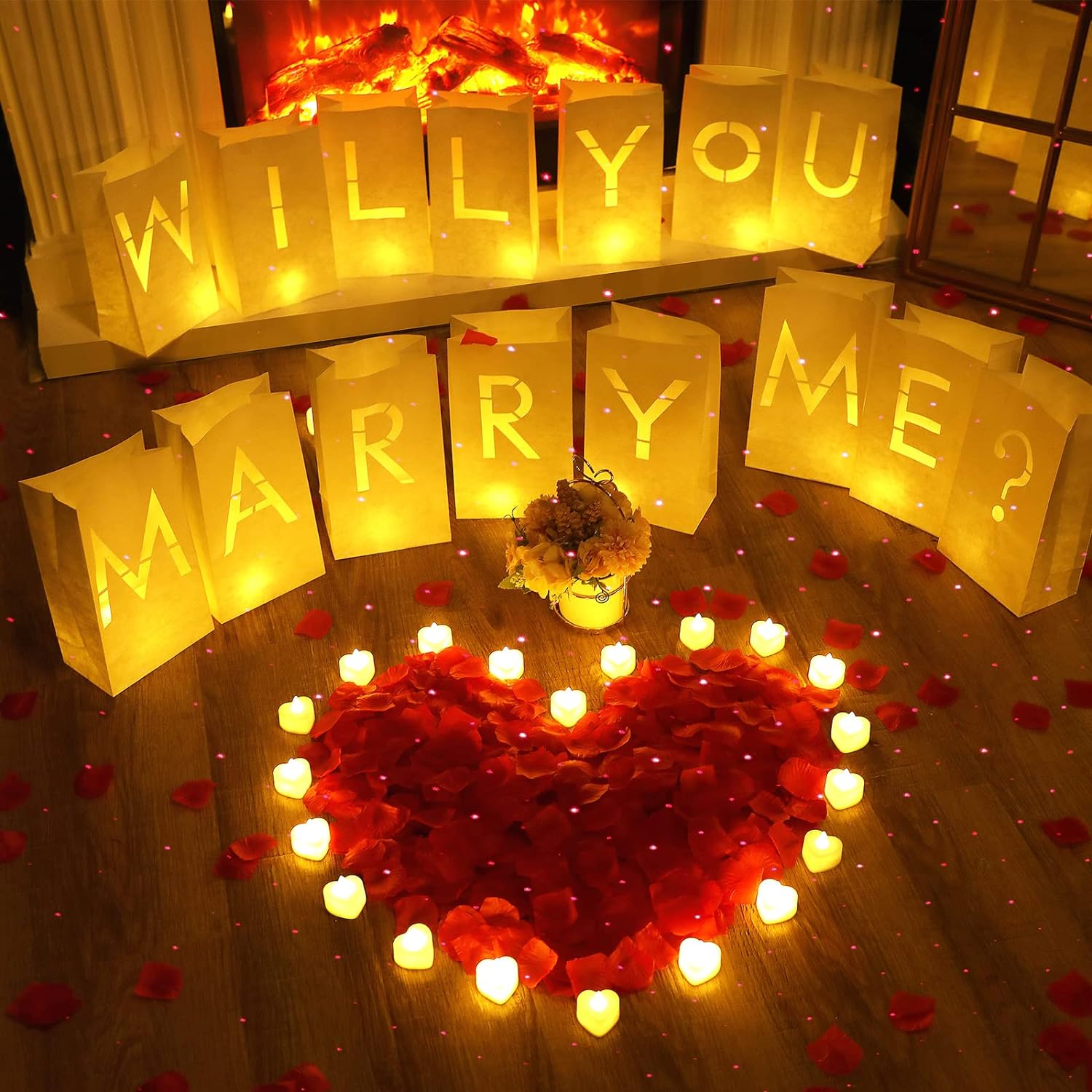 Unity Candle Set - Will You Marry Me Proposal Decor