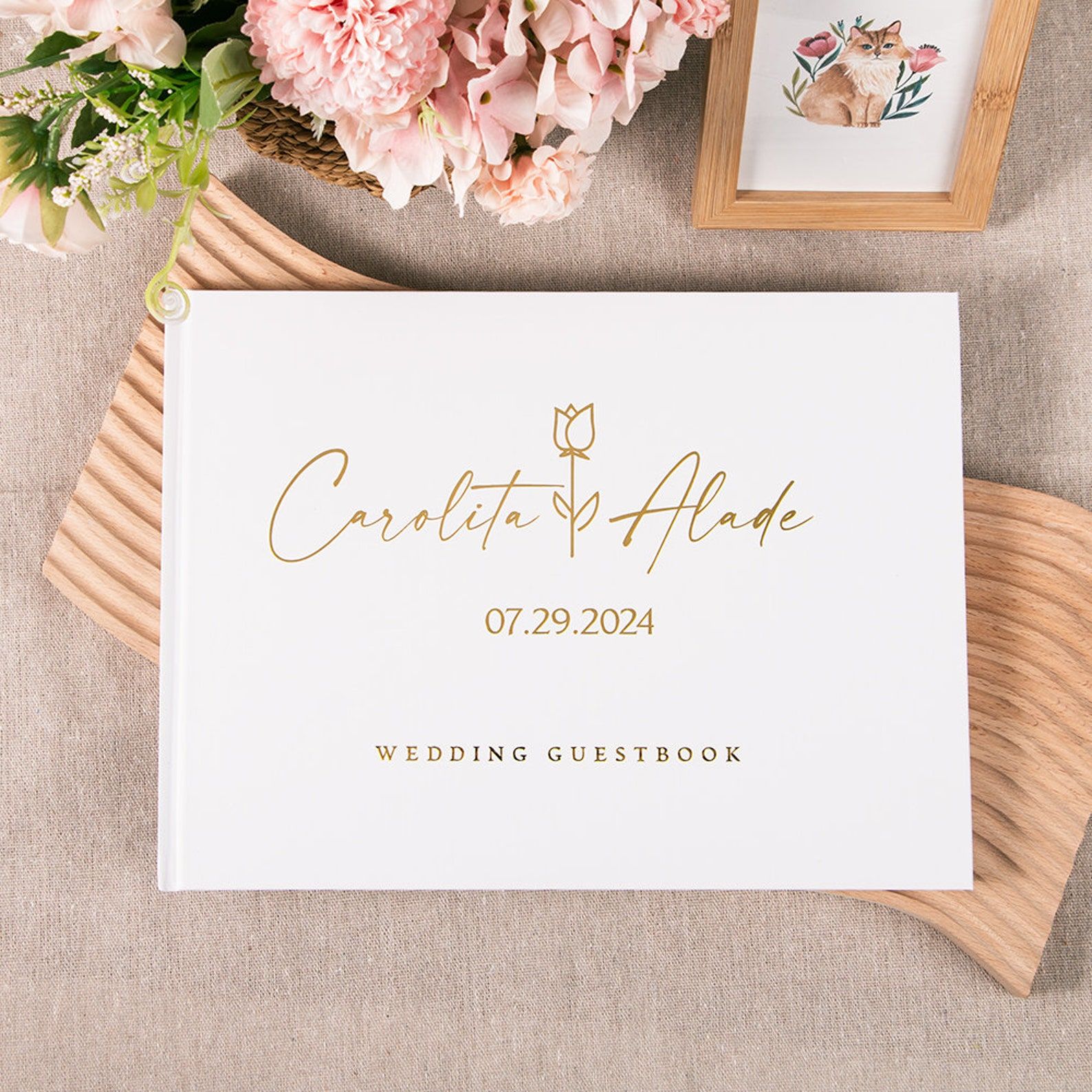 Wedding Supply List - Custom สมุดเยี่ยมงานแต่งงานส่วนบุคคลสมุดเยี่ยมป้ายหมั้นหนังสืออัลบั้มรูปที่ไม่ซ้ํากันสมุดเยี่ยมงานแต่งงานงานแต่งงาน Keepsake ของขวัญ
