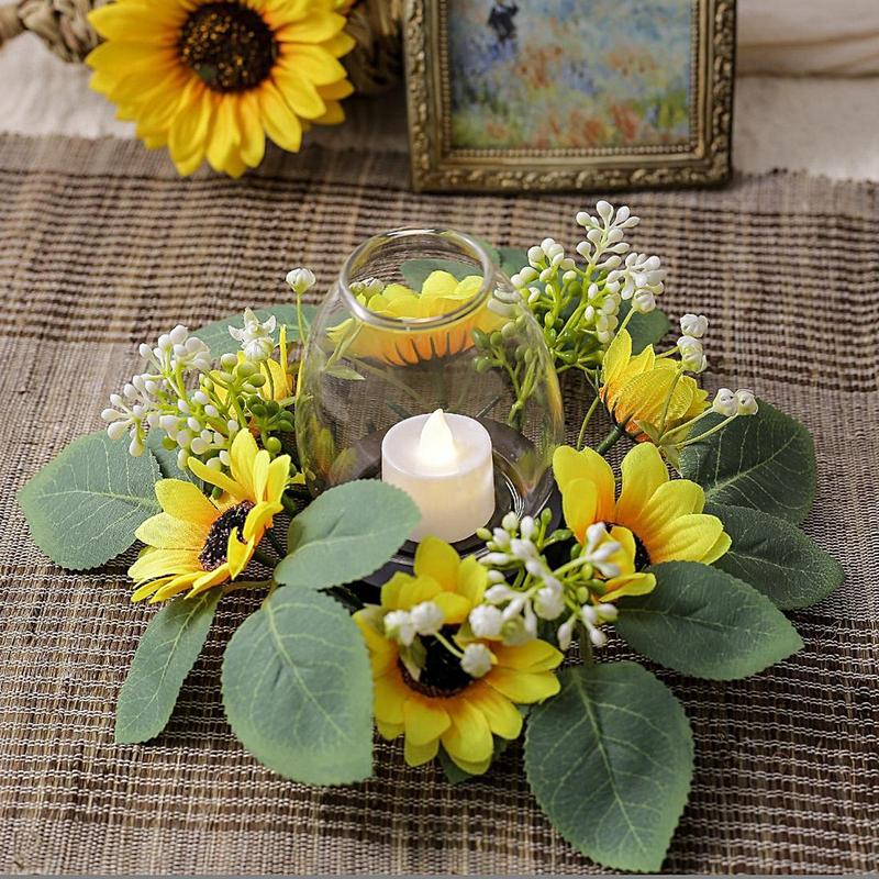 เทียนดอกทานตะวันประดิษฐ์แหวนพว - Unity Candle Set บทวิจารณ์และราคา