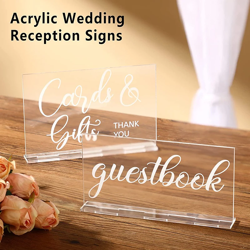 YOMDID 2pcs Rustic อะคริลิคจัด - Wedding Ceremony Supply บทวิจารณ์และราคา
