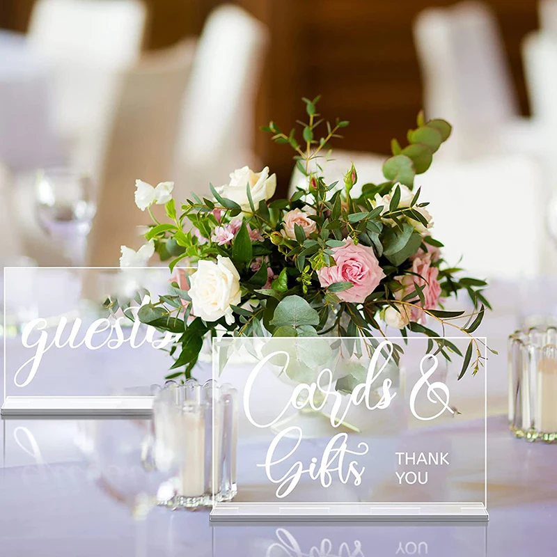 YOMDID 2pcs Rustic อะคริลิคจัด - Wedding Ceremony Supply บทวิจารณ์และราคา
