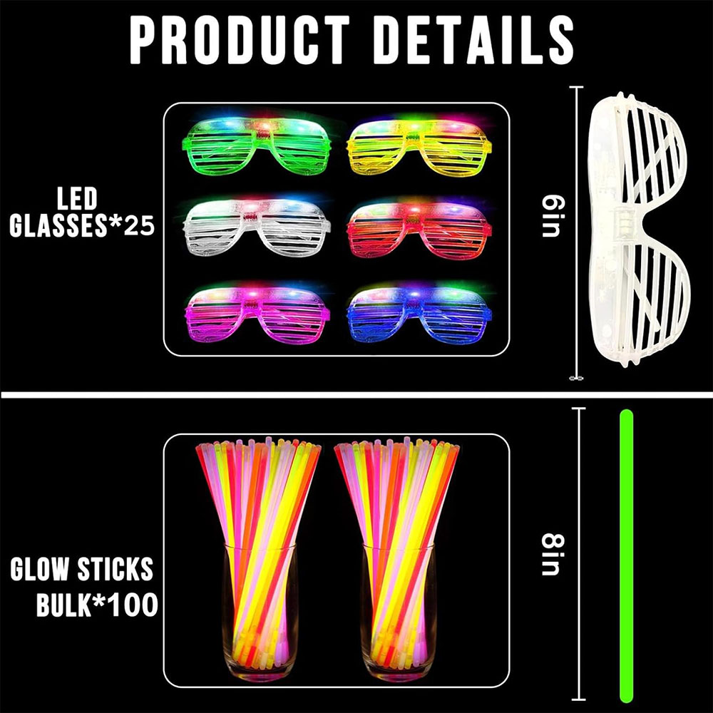 136 แพ็คเรืองแสงใน Dark Light  - Wedding Supply Bulk บทวิจารณ์และราคา