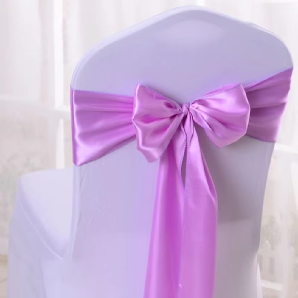 ผ้าคลุมเก้าอี้ผ้าซาตินพร้อมโบว - Wedding Supply Wholesale บทวิจารณ์และราคา