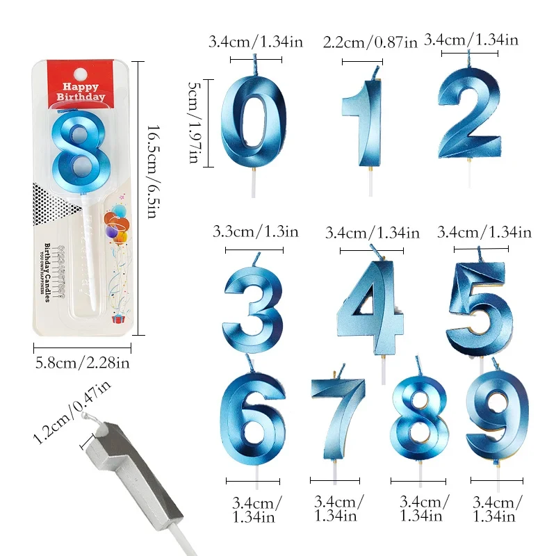 เทียนวันเกิดรูปตัวเลขสำหรับงาน - Unity Candle Set บทวิจารณ์และราคา