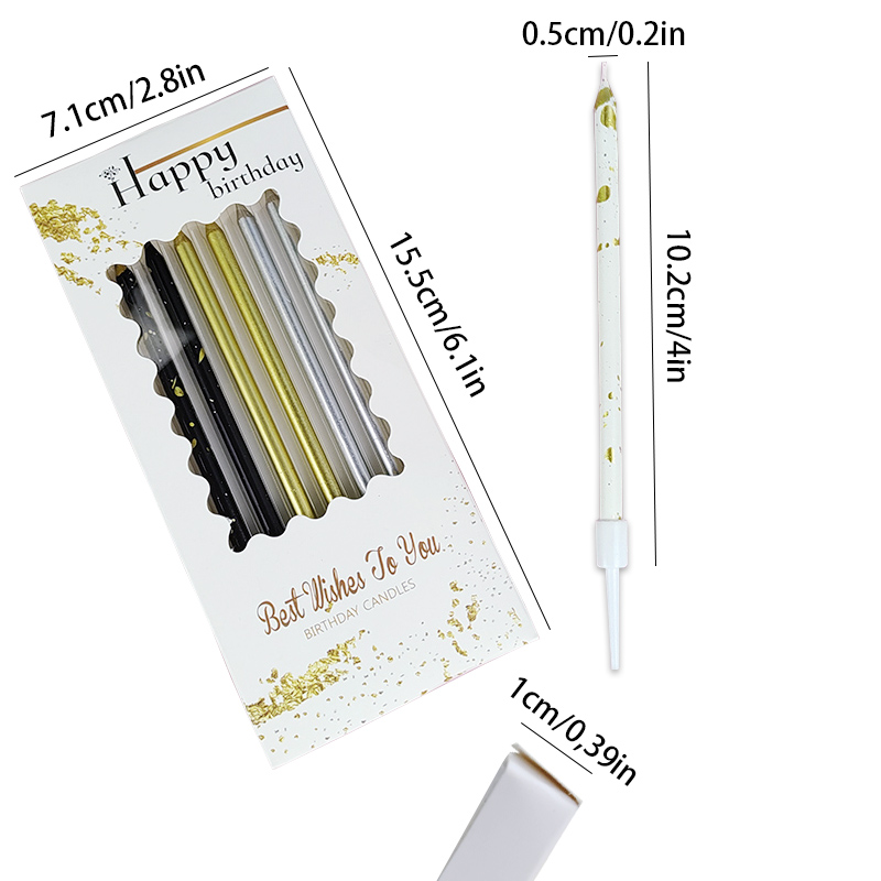 เทียนวันเกิดตกแต่งหน้าเค้กวันเ - Unity Candle Set บทวิจารณ์และราคา