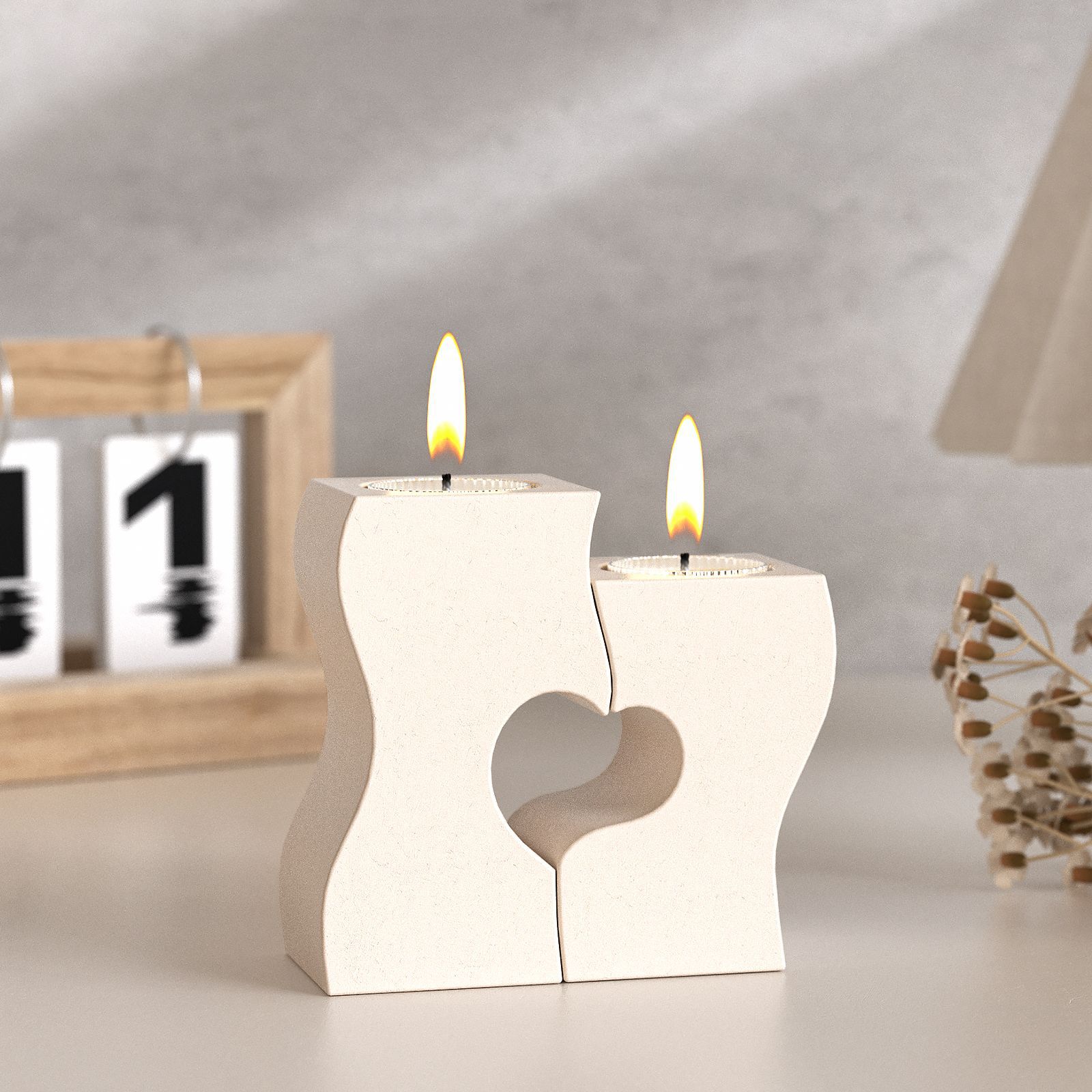 S หัวใจแท่งเทียนแม่พิมพ์ซิลิโค - Unity Candle Set บทวิจารณ์และราคา