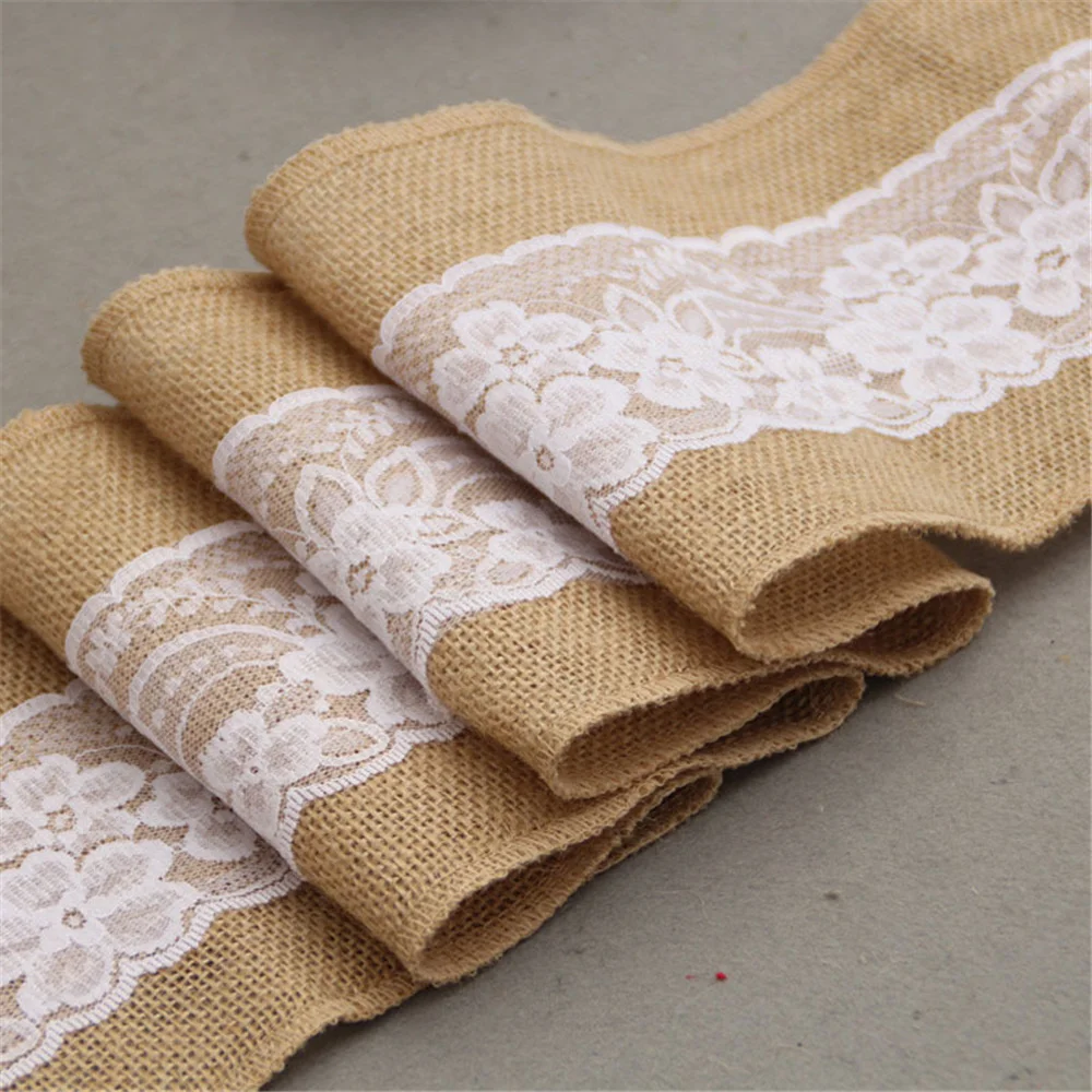 10PC เก้าอี้ผ้าลินินกลับตกแต่ง - Supply Wedding Venue บทวิจารณ์และราคา