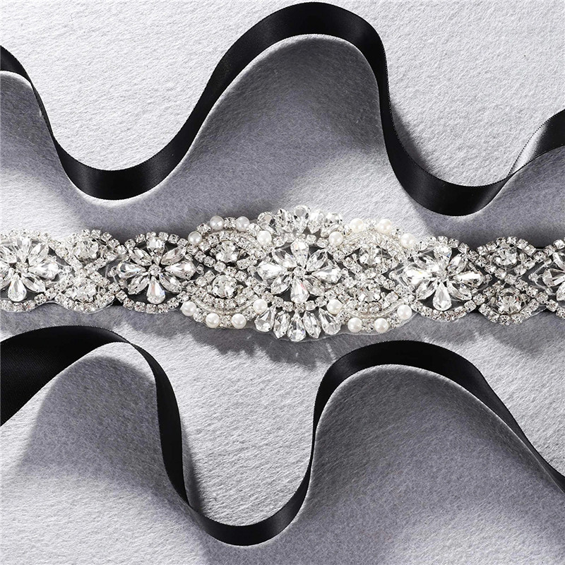 เข็มขัดชุดแต่งงานคริสตัลหรูหรา - Bridal Sash Ribbon บทวิจารณ์และราคา