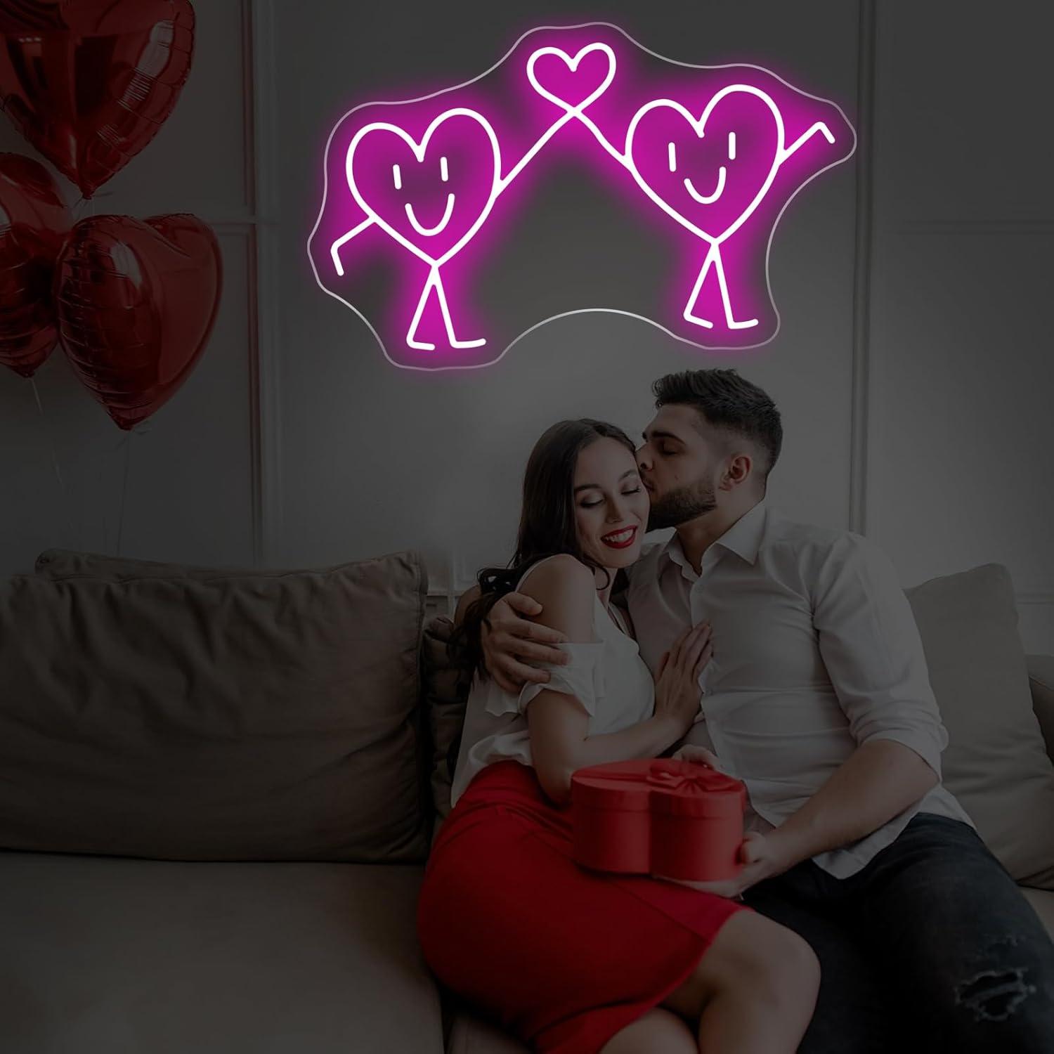 ป้ายไฟนีออนรูปหัวใจ ไฟ LED ปรั - Wedding Shop บทวิจารณ์และราคา