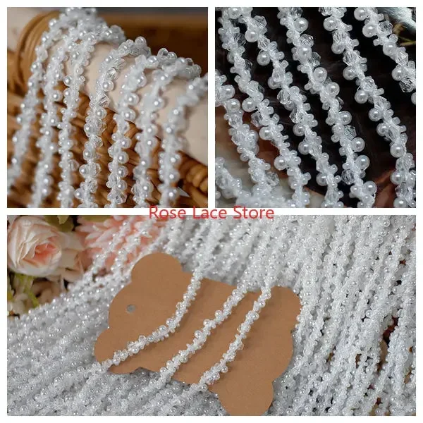 3 หลาลูกไม้มุก,ริบบิ้นมุก,ลูกป - Bridal Sash Ribbon บทวิจารณ์และราคา