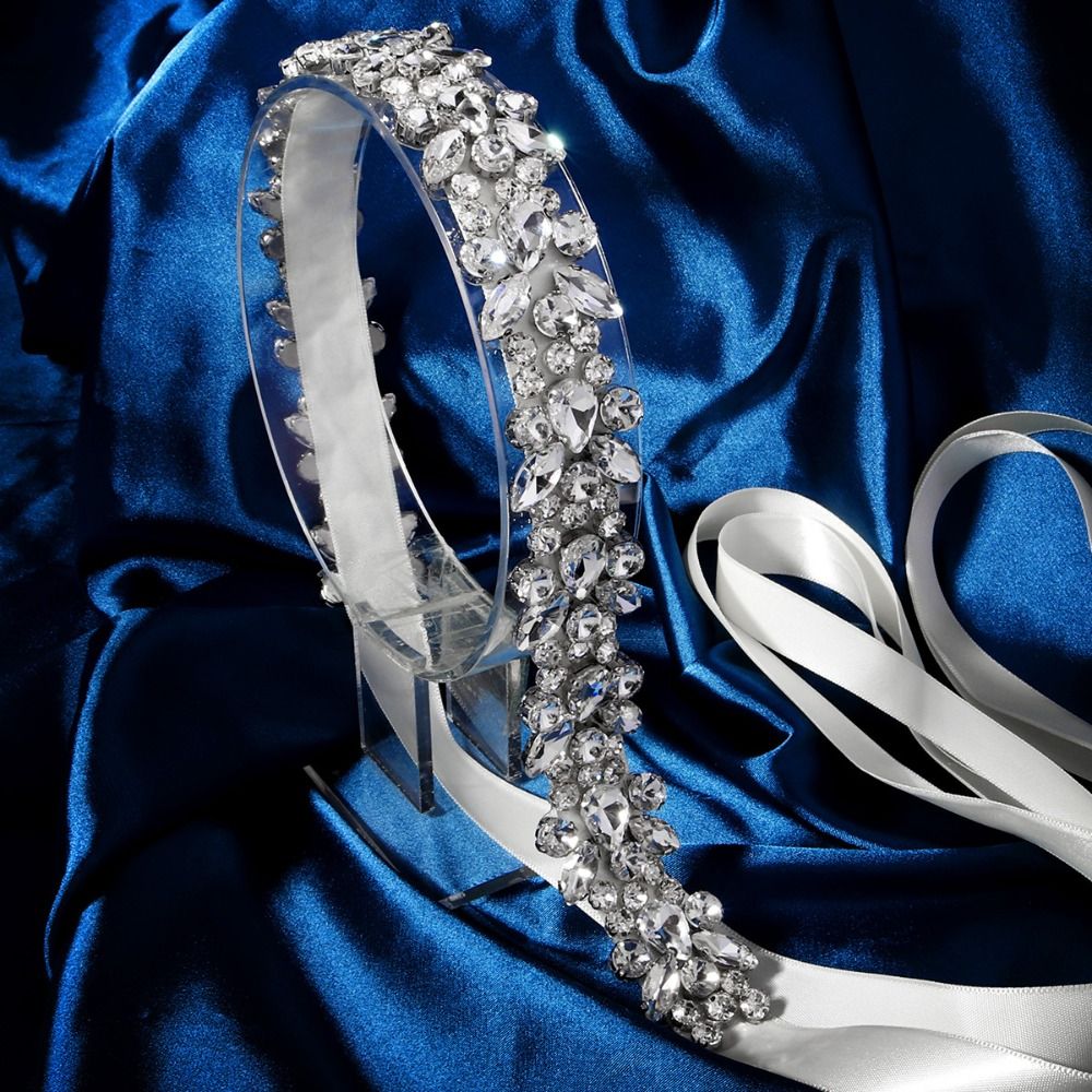 แฟชั่นหรูหรา คริสตัล ไข่มุก เข - Bridal Sash Ribbon บทวิจารณ์และราคา