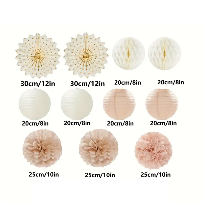 ดอกไม้กระดาษสีแชมเปญโกลด์และสี - Wedding Ceremony Supply บทวิจารณ์และราคา